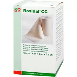 ROSIDAL CC kohezivni kompresijski zavoj 10 cmx6 m, 1 kom