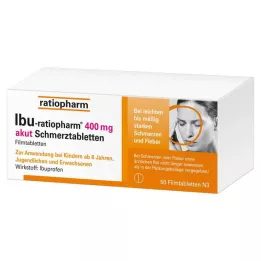 IBU-RATIOPHARM 400 mg tablete za akutnu bol, filmom obložene tablete, 50 kom