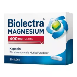 BIOLECTRA Magnezij 400 mg ultra kapsule, 20 kom