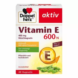 DOPPELHERZ Vitamin E 600 N meke kapsule, 40 ST