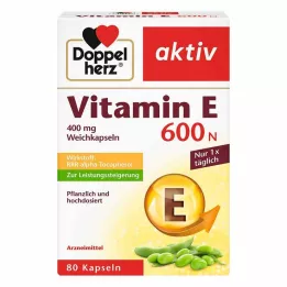DOPPELHERZ Vitamin E 600 N meke kapsule, 80 kom