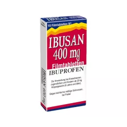 IBUSAN 400 mg tablete prekrivenih filmom, 10 sati