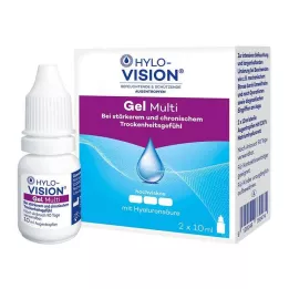 HYLO-VISION Gel multi kapi za oči, 2X10 ml