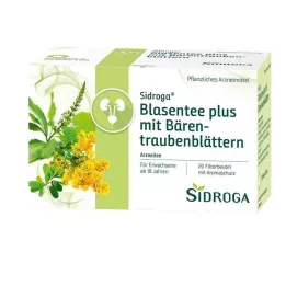 SIDROGA Čaj za mjehur plus s listovima medvjetke, 20X2,0 g