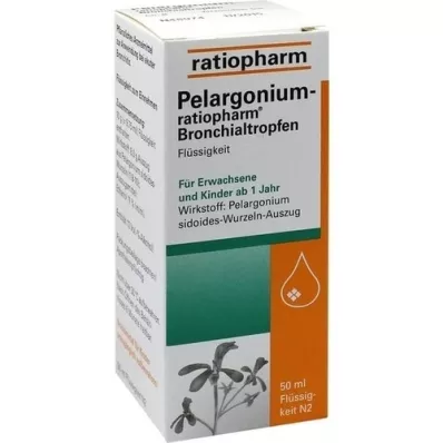 PELARGONIUM-RATIOPHARM kapi bronhija, 50 ml