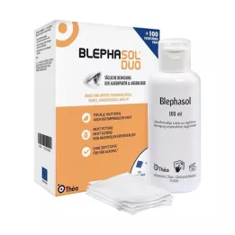 BLEPHASOL Duo 100 ml losion + 100 blazinica za čišćenje, 1 kom