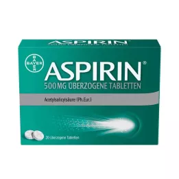 ASPIRIN 500 mg obložene tablete, 20 kom