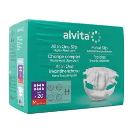 Alvita All-in-One hlačice za inkontinenciju maxi med.night, 20 kom