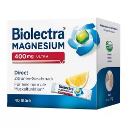BIOLECTRA Magnezij 400 mg ultra Direct Lemon, 40 kom
