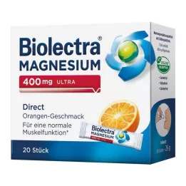 BIOLECTRA Magnezij 400 mg ultra Direct Orange, 20 kom