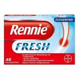 RENNIE FRESH Tablete za žvakanje, 48 kom