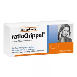 RATIOGRIPPAL 200 mg/30 mg filmom obložene tablete, 20 kom