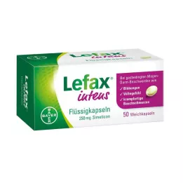 LEFAX intens tekuće kapsule 250 mg simetikon, 50 kom