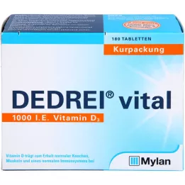 DEDREI pakiranje vitalnih tableta, 180 kom