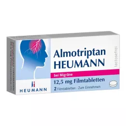 ALMOTRIPTAN Heumann za migrenu 12,5 mg filmom obložene tablete, 2 kom