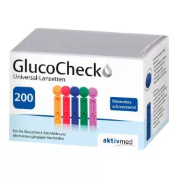 GLUCOCHECK Lancete univerzalne, 200 kom