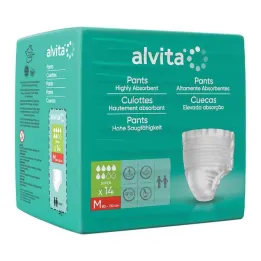 Alvita Hlačice za inkontinenciju super srednje, 14 kom