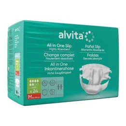 Alvita All-in-One hlačice za inkontinenciju super srednje dnevne, 24 kom