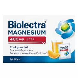 BIOLECTRA Magnezij 400 mg ultra granule za piće narančaste, 20 kom