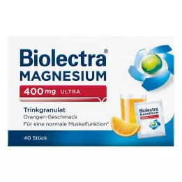 BIOLECTRA Magnezij 400 mg ultra granule za piće narančaste, 40 kom