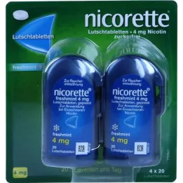 NICORETTE svježa metvica 4 mg prešane pastile, 80 kom