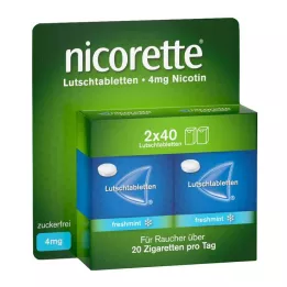 NICORETTE svježa metvica 4 mg prešane pastile, 80 kom