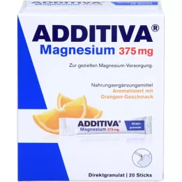 Additiva Magnesium 375 mg sticks orange, 20 pcs