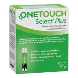 ONE TOUCH Select Plus trake za mjerenje glukoze u krvi, 50 kom