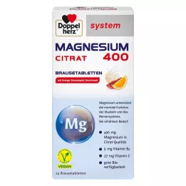 DOPPELHERZ Magnezij 400 Citrat sistem šumeće tablete, 24 kom