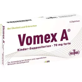 VOMEX Dječja Soupyositories 70 mg Forte, 5 sati