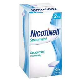 NICOTINELL Guma za žvakanje Spearmint 2 mg, 96 kom