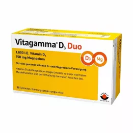 VITAGAMMA D3 Duo 1.000 IU Vitamin D3 150mg Magnes.NEM, 50 kom