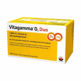VITAGAMMA D3 Duo 1.000 I.E. Vitamin D3 150mg Magnes.NEM, 100 kom