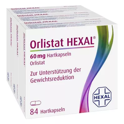 ORLISTAT HEXAL 60 mg tvrde kapsule, 3X84 kom ORLISTAT HEXAL 60 mg tvrde kapsule, 3X84 kom