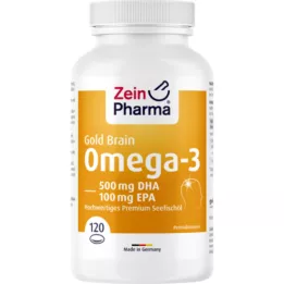 OMEGA-3 Gold Brain DHA 500 mg/EPA 100 mg mekana kapica, 120 kom