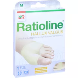 RATIOLINE Jastučić za zaštitu od pritiska Hallux valgus veličina M, 1 kom