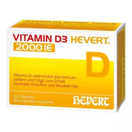 VITAMIN D3 HEVERT 2.000 IU tablete, 120 kom
