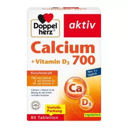 DOPPELHERZ Calcium 700+Vitamin D3 tablete, 80 kom