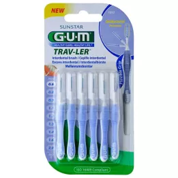 GUM TRAV-LER 0,6 mm candle light blue interdentalna četkica, 6 kom