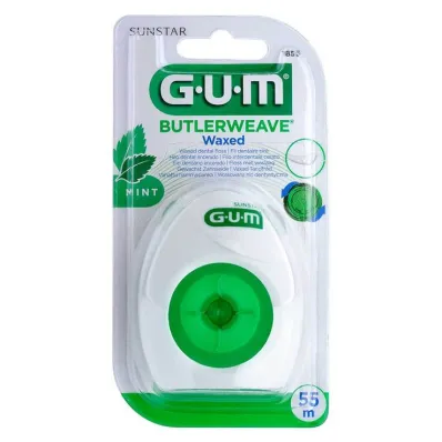 GUM Butlerweave voštani konac za zube mint, 1 kom