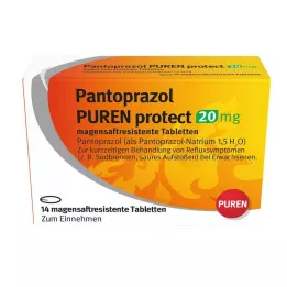 PANTOPRAZOL PUREN protect 20 mg gastrorezistentne tablete, 14 kom