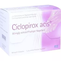 CICLOPIROX ACIS 80 mg/g aktivni sastojak. Lak za nokte, 3 g