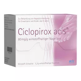 CICLOPIROX acis 80 mg/g aktivni sastojak lak za nokte, 3 g