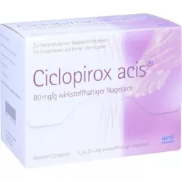 CICLOPIROX ACIS 80 mg/g aktivni sastojak. Lak za nokte, 6 g