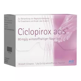 CICLOPIROX acis 80 mg/g aktivni sastojak lak za nokte, 6 g