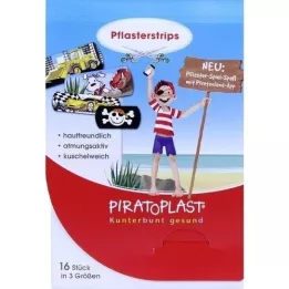 PIRATOPLAST Gipsane trake za dječake 3 veličine, 16 kom