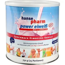 HANSEPHARM Snažni protein plus Raspberry-Vanilla PLV., 750 g