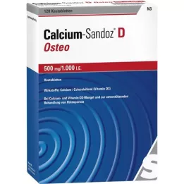 CALCIUM SANDOZ D Osteo 500 mg/1.000, tj. Kautabl., 120 ST