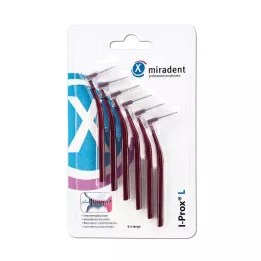 MIRADENT Interdentalna četkica I-Prox L 0,8 mm bordo, 6 kom