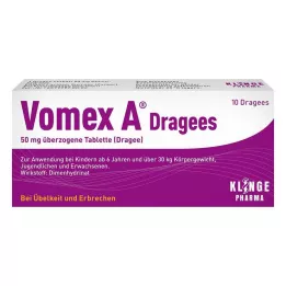 VOMEX A Dražeje 50 mg obložene tablete, 10 kom